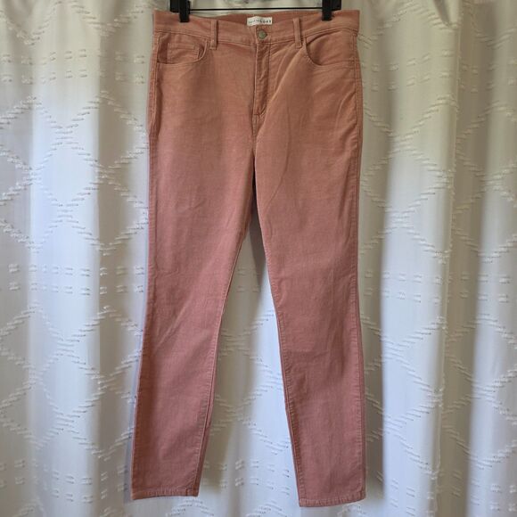 LOFT Soft Dusty Rose Corduroy Slim Pant - Size 10 / 30 - Picture 2 of 11